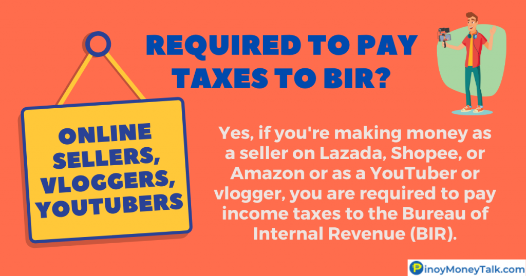Are online sellers and YouTubers required to pay taxes?