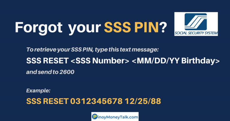 Sss Pin Code Where to Get SSS Payment Reference Number (PRN) » Pinoy Money Talk